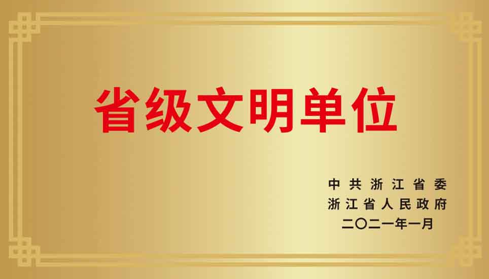 仙居邦爾 | 我院獲2020年度“省級(jí)文明單位”榮譽(yù)稱號(hào)